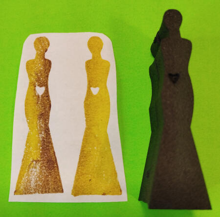 Beautiful Girl Body Set of 2 - Custom Wholesale Art Foam Stamps AFS Beautiful Girl Body Set of 2 - Custom Wholesale Art Foam Stamps AFS